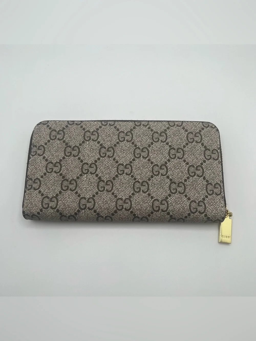 Zip Wallet with Tiger Motif
